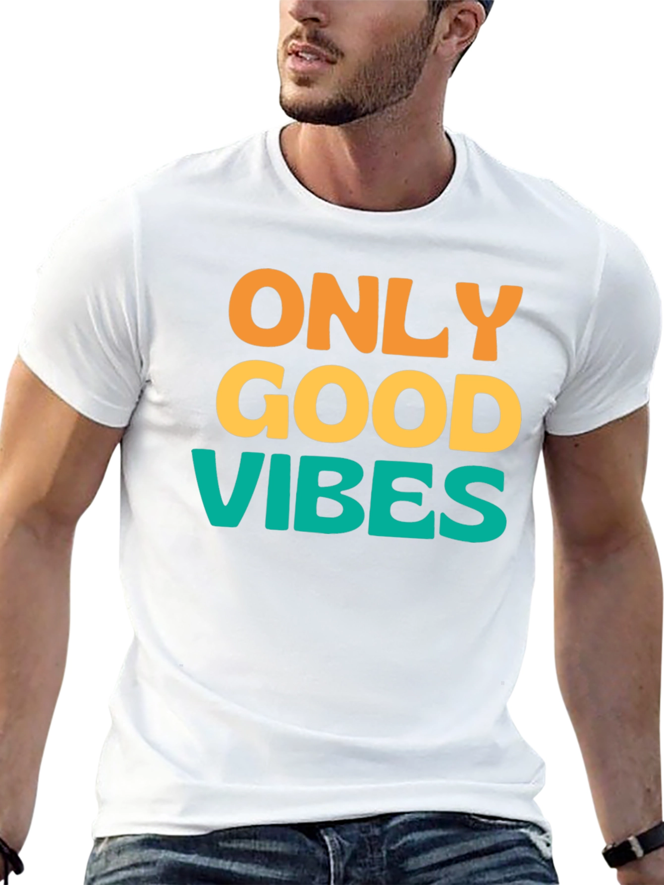 Only Good Vibes T-Shirt - Positive Message Tee