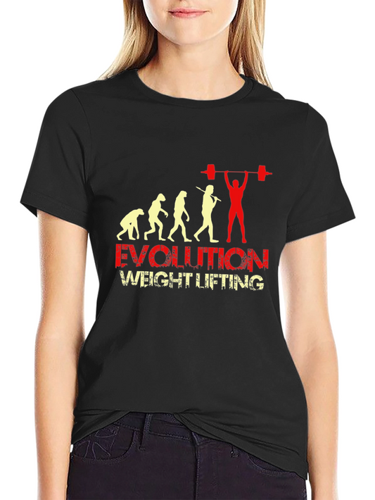 Evolution Weight Lifting Black T-Shirt