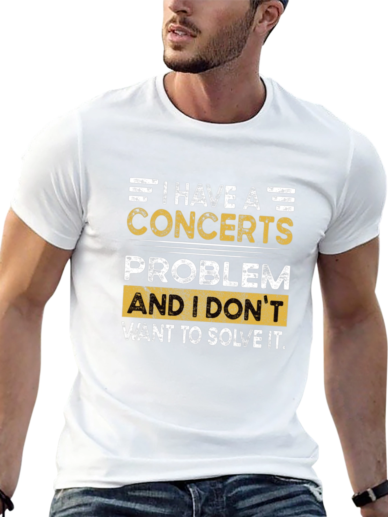 Concerts Problem Graphic T-Shirt - Black
