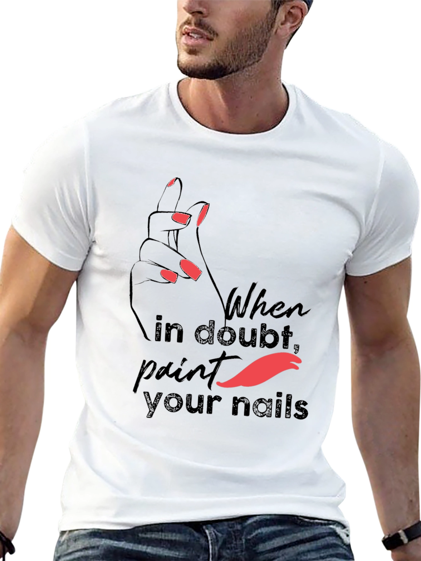 Trendy Paint Your Nails Graphic Tee