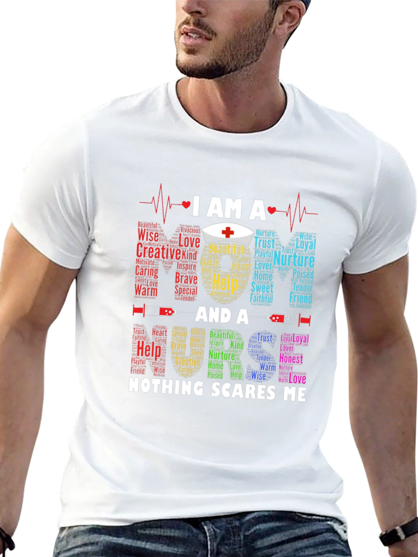 Nurse T-Shirt - Nothing Scares Me Medical Professional Tee