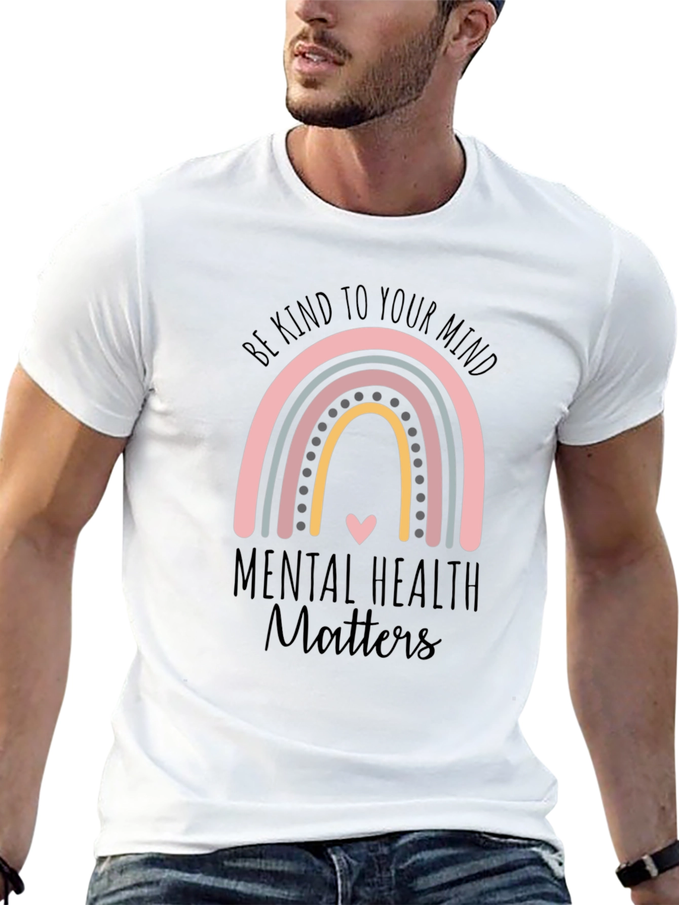 Mental Health Matters Rainbow T-Shirt