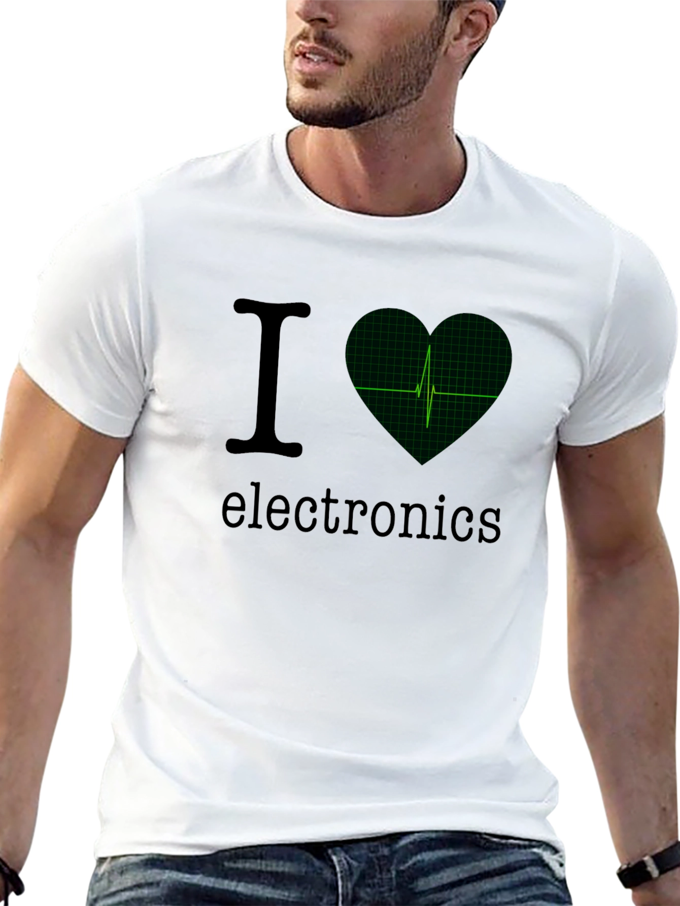 I Heart Electronics T-Shirt - Black