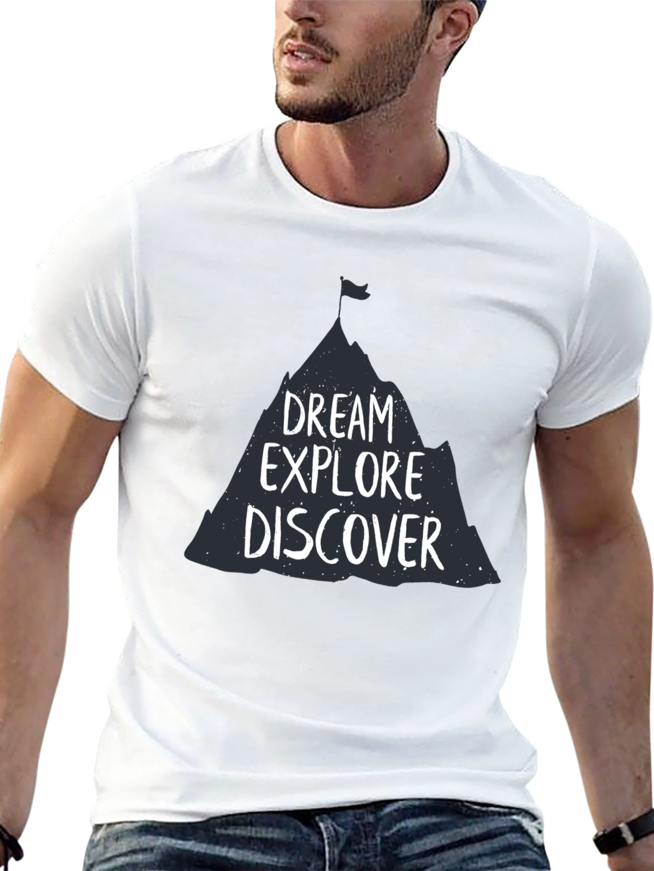 Dream Explore Discover Graphic Tee - Adventure Awaits