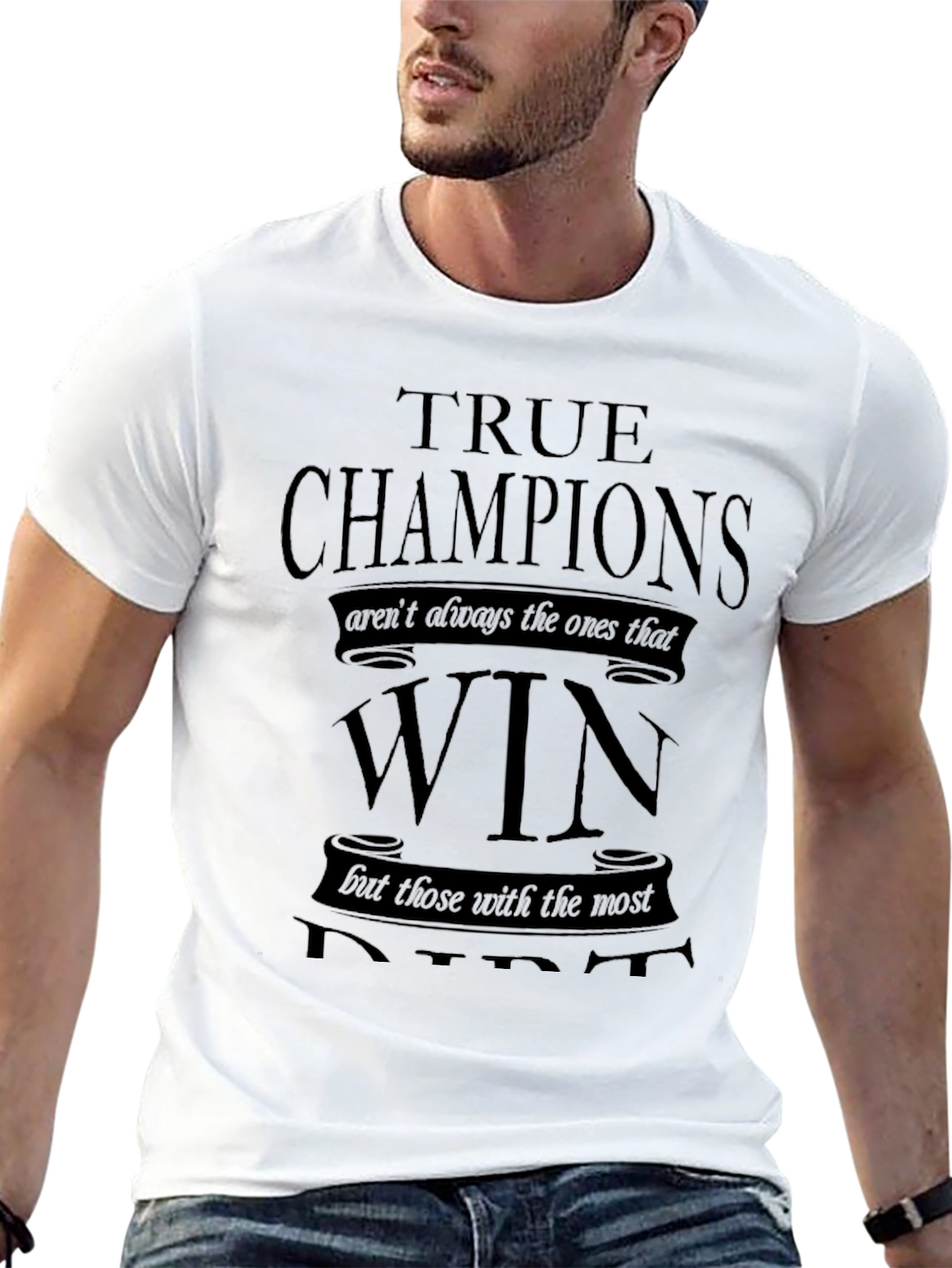 True Champions Black Graphic T-Shirt