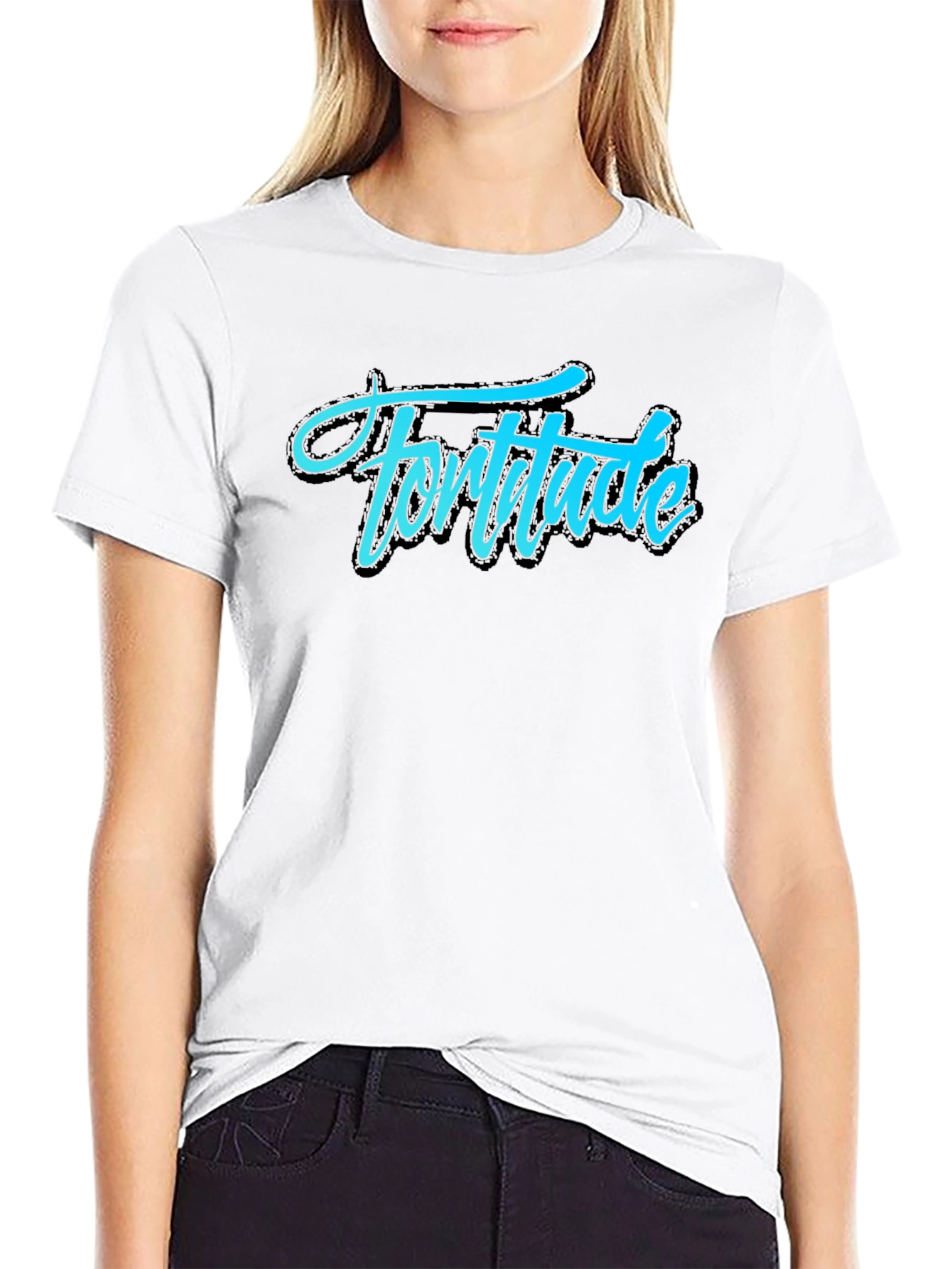 Fortitude Graphic Tee - Black Cotton T-Shirt