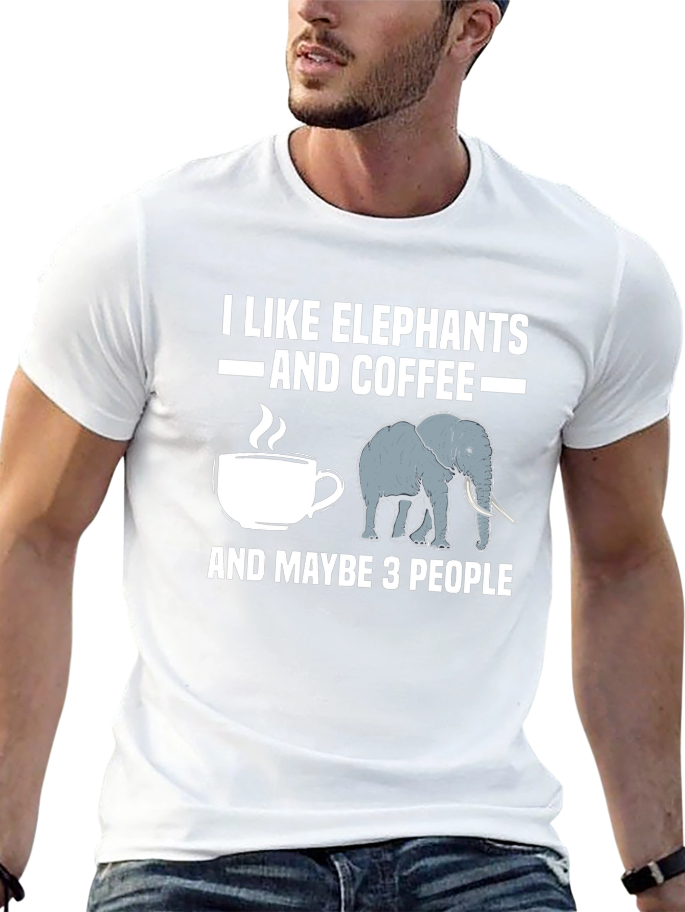 I Like Elephants and Coffee T-Shirt