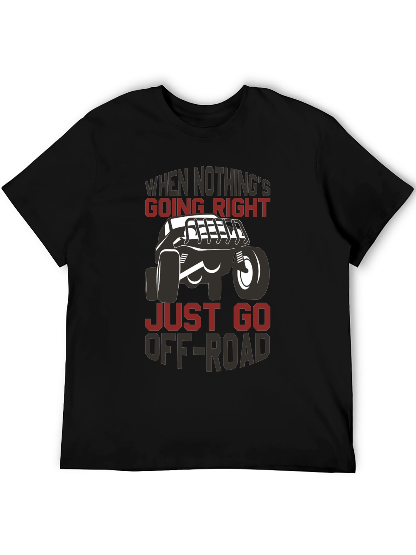 Off-Road Adventure Graphic Tee - Mens Black T-Shirt