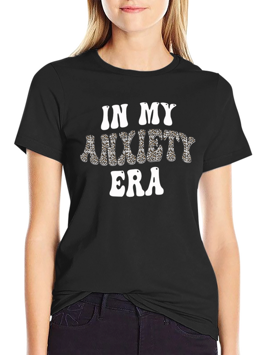 In My Anxiety Era Black Graphic Tee