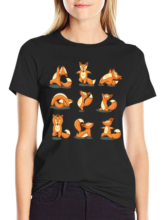 Yoga Fox T-Shirt: Peaceful Poses