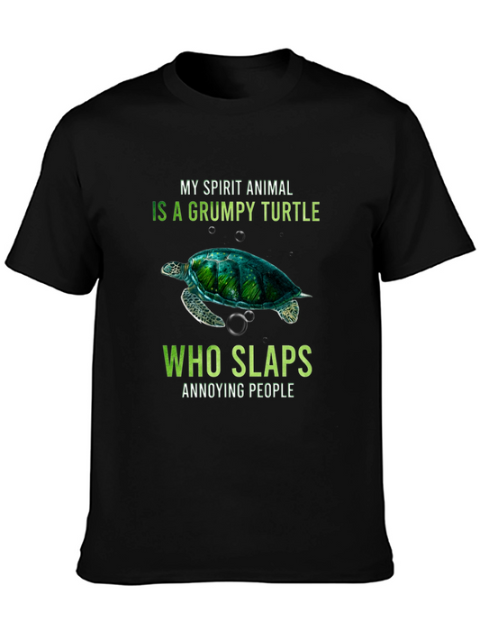 Grumpy Turtle Slaps Annoying People T-Shirt