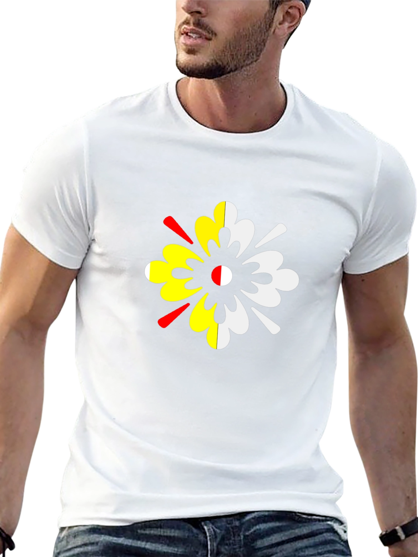 Unique Colorful Flower T-Shirt