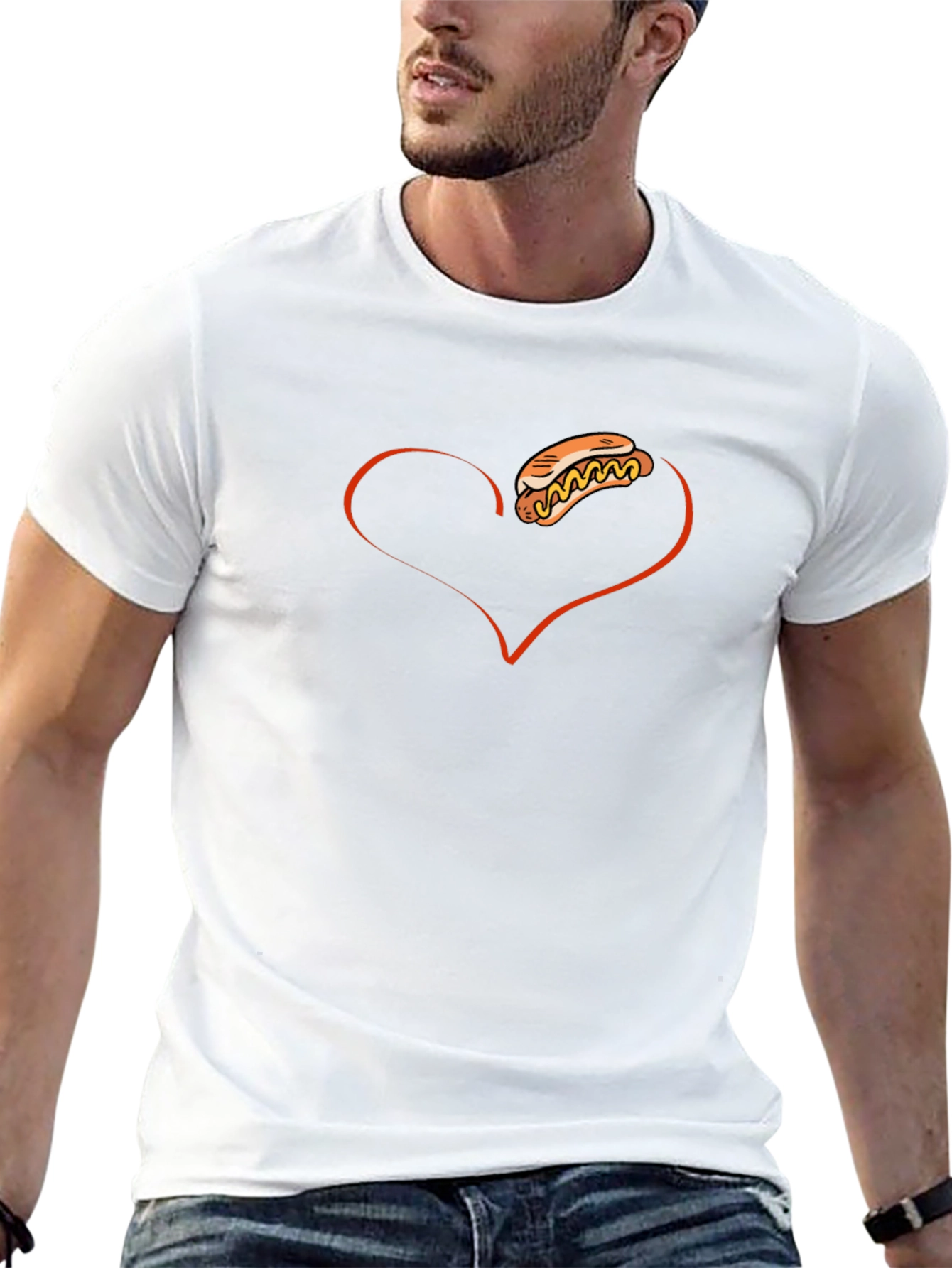 I Heart Hotdogs Graphic Tee