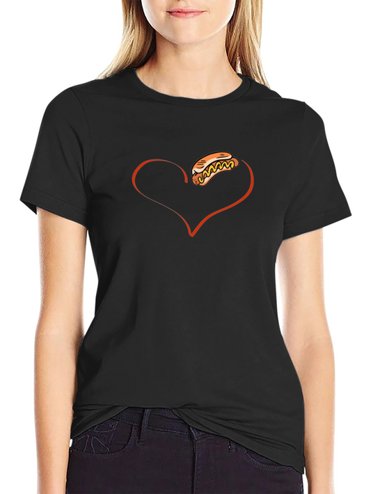 I Heart Hotdogs Graphic Tee