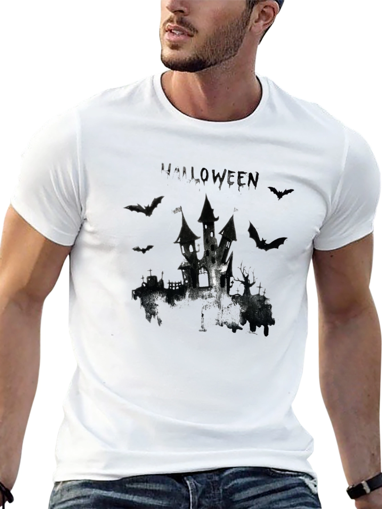 Halloween Castle Graphic Tee