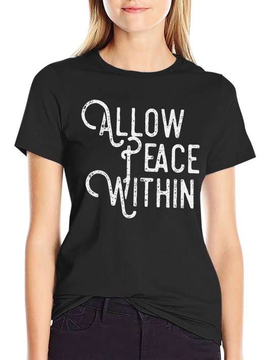 Allow Peace Within Black Graphic Tee