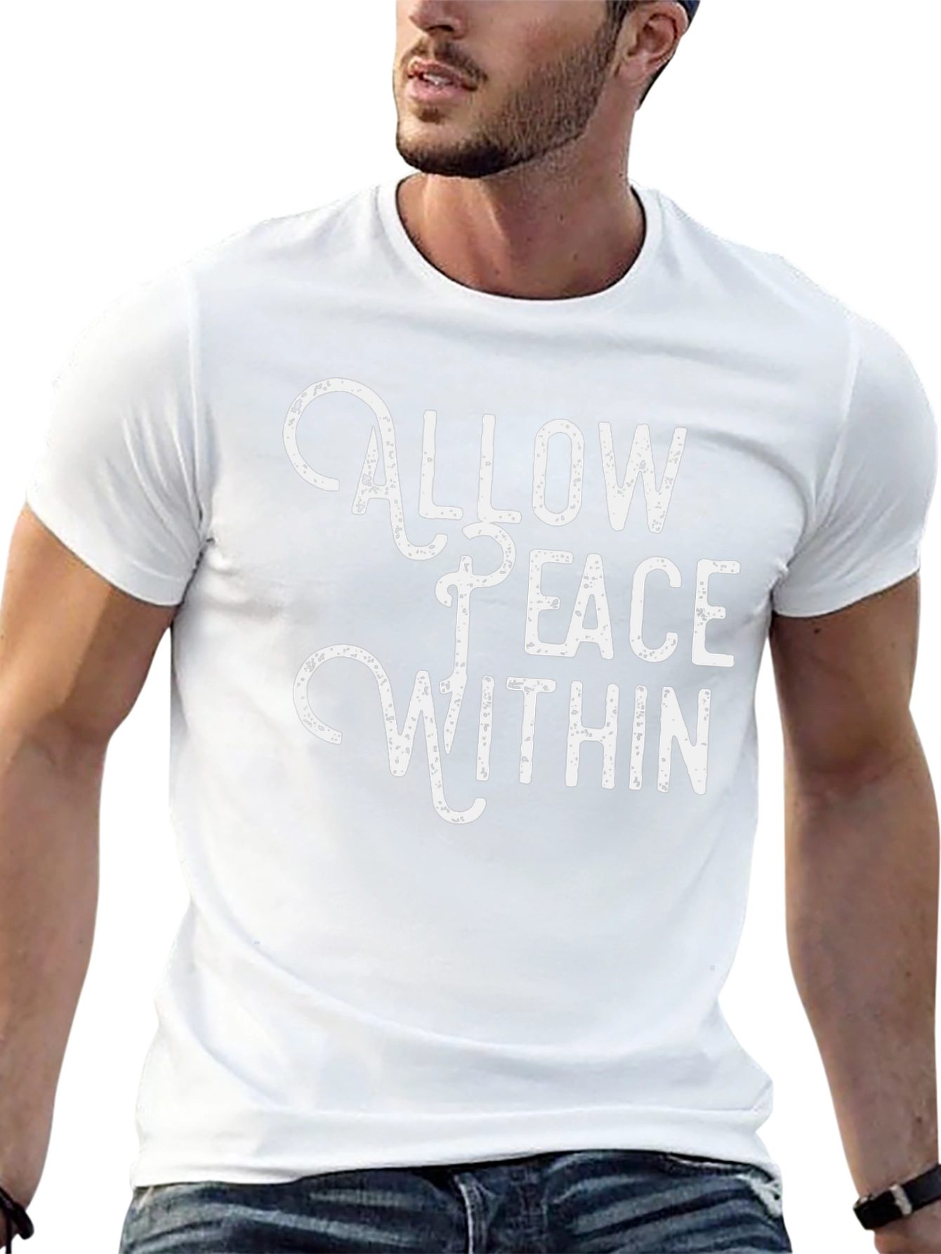 Allow Peace Within Black Graphic Tee