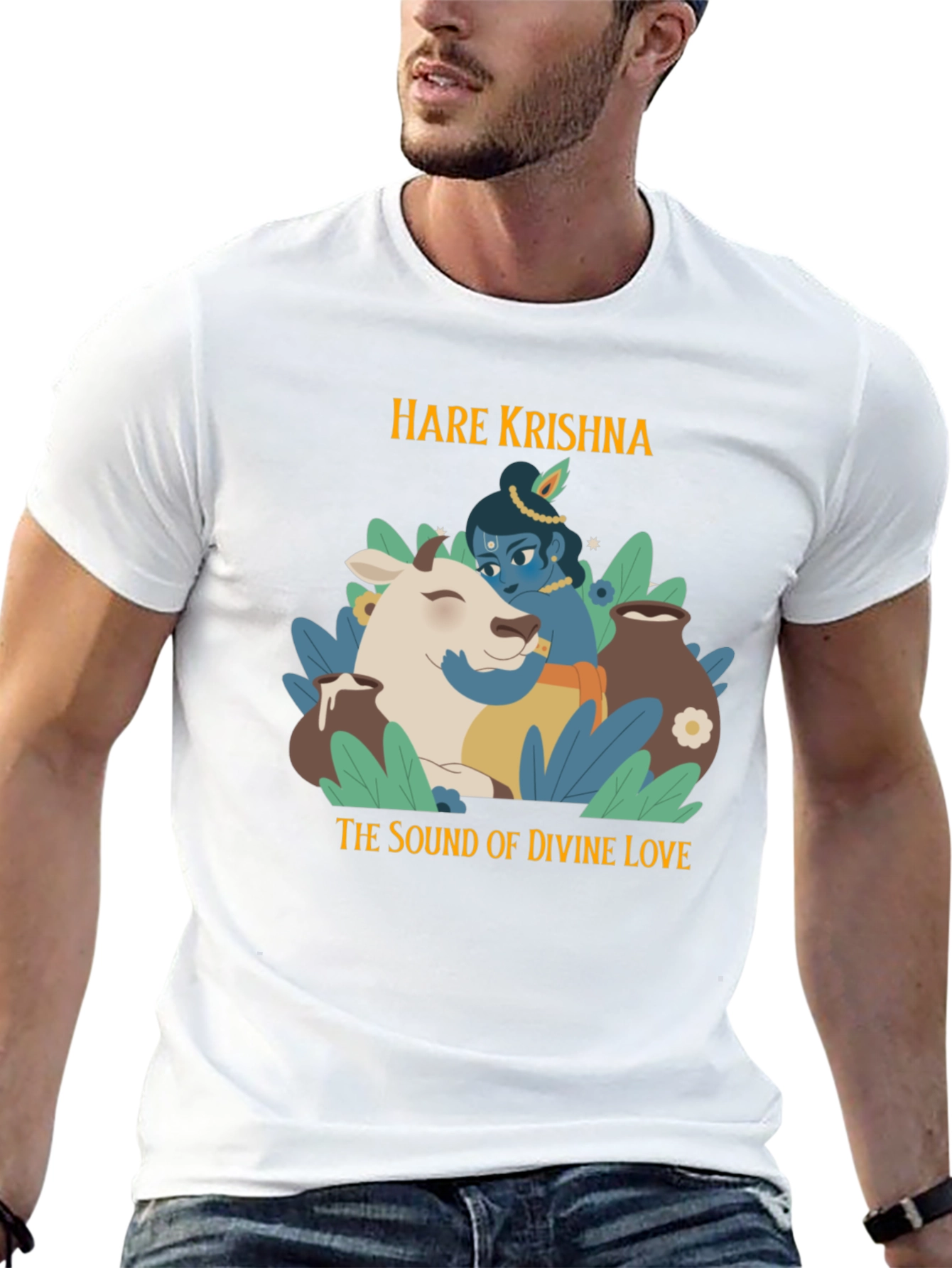 Hare Krishna Divine Love Graphic T-Shirt