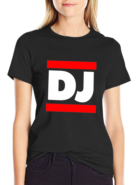 DJ Graphic Tee - Black Casual T-Shirt