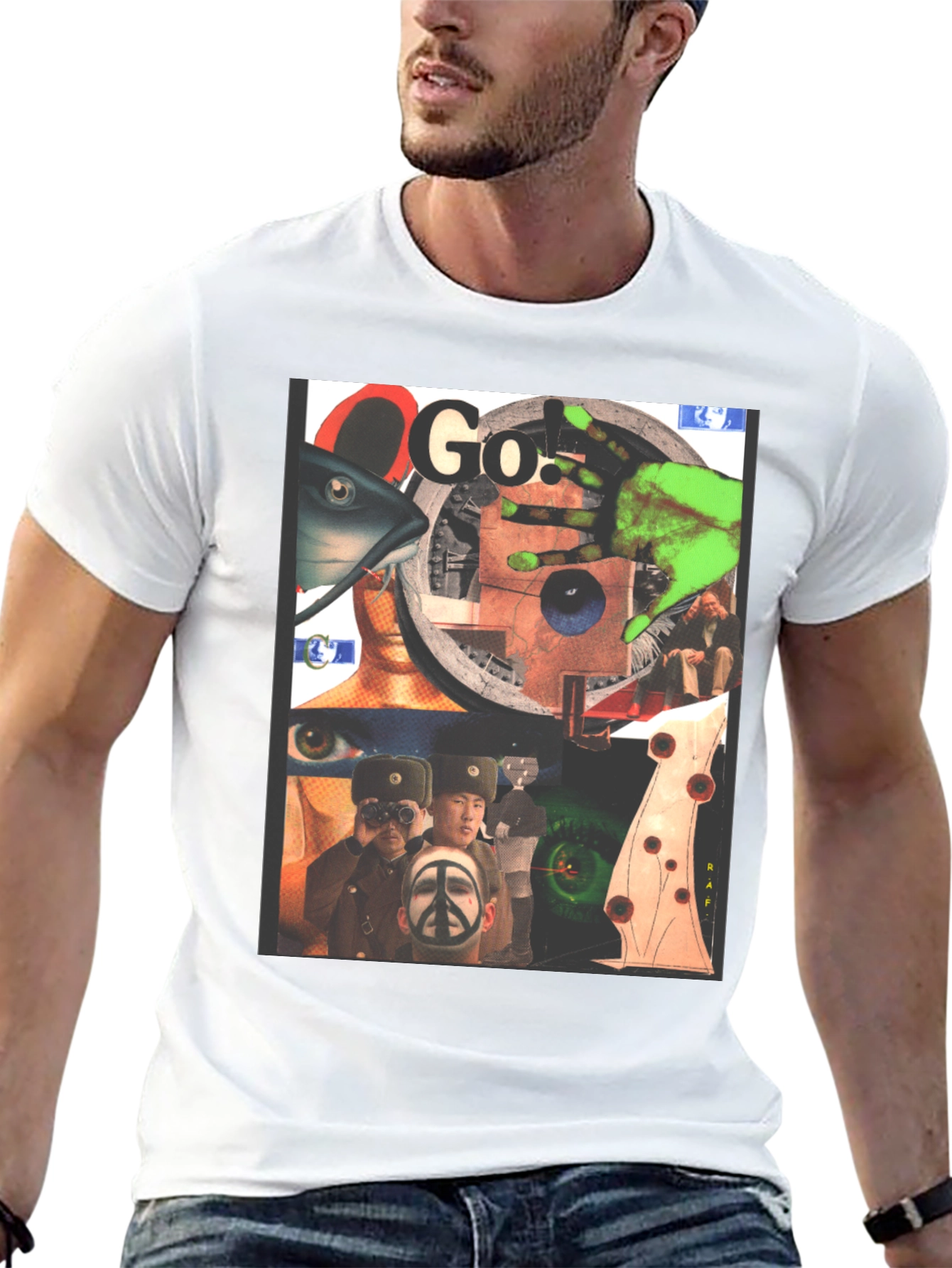 Graphic Print Black T-Shirt