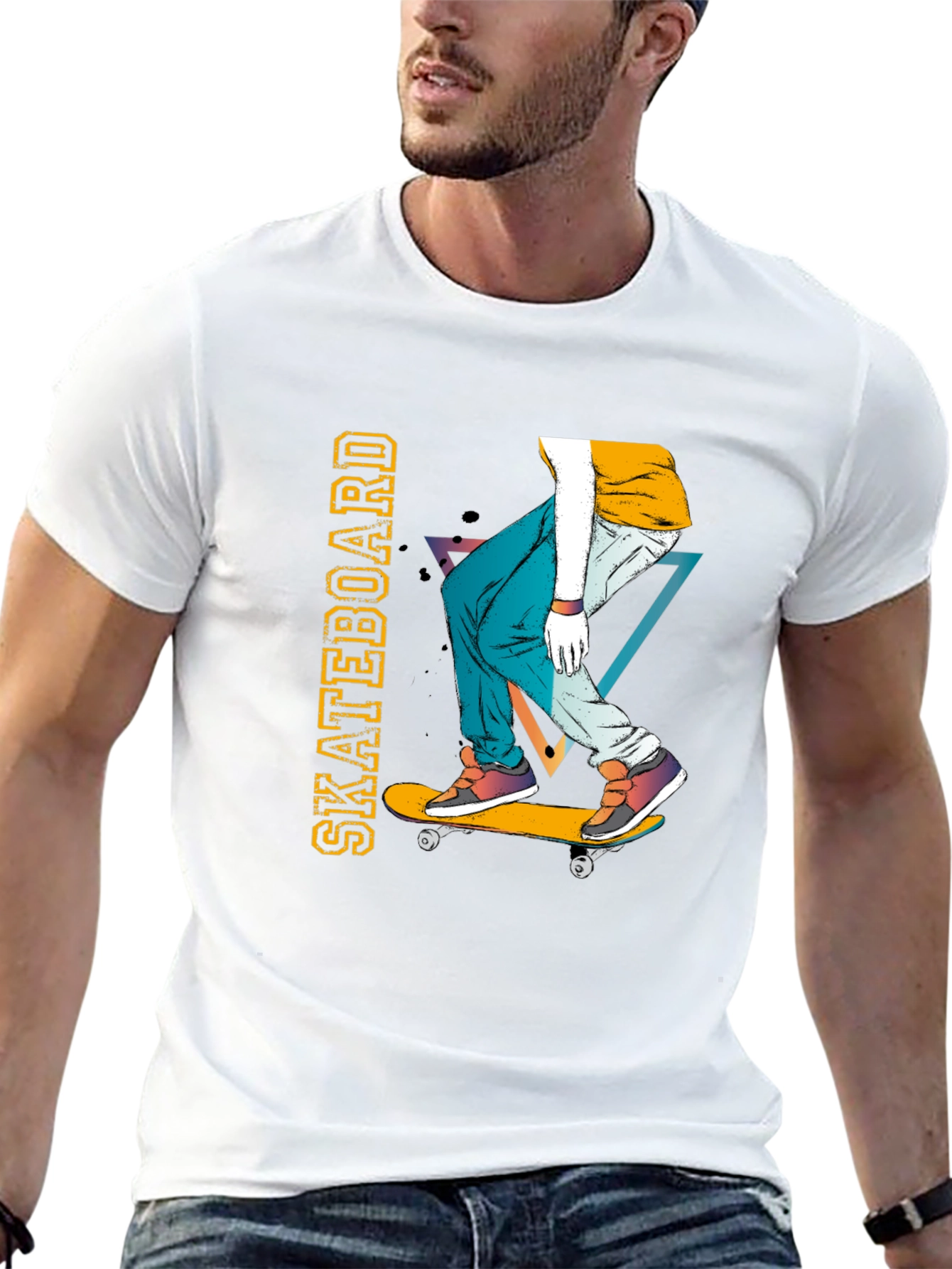 Skateboarder Graphic Tee - Cool Casual Style