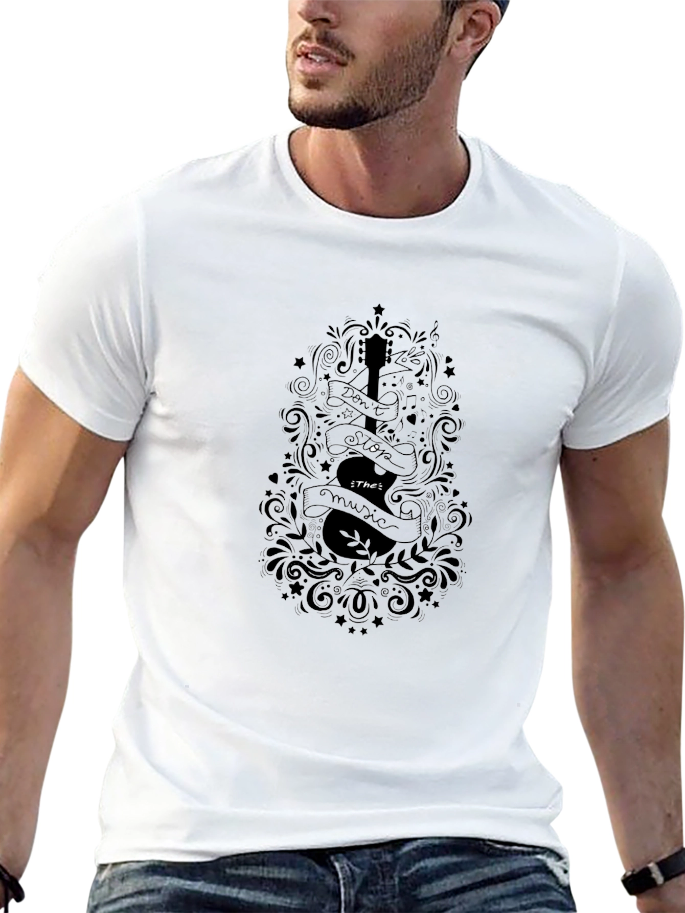 Dont Stop The Music Black T-Shirt