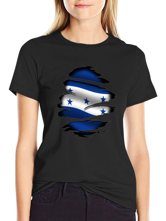Honduras Flag Ripped T-Shirt - Country Pride