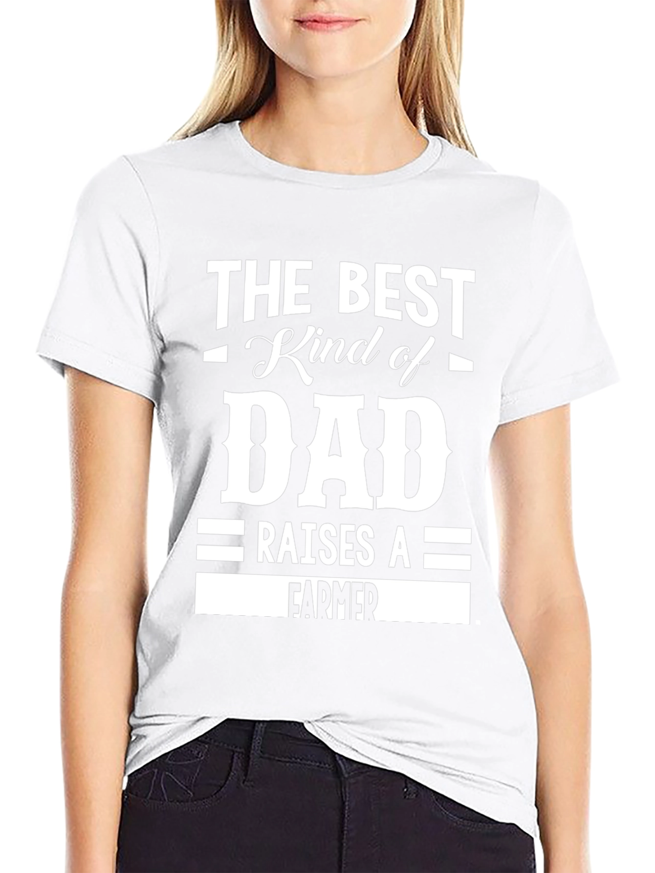 Best Dad Raises a Farmer Graphic T-Shirt