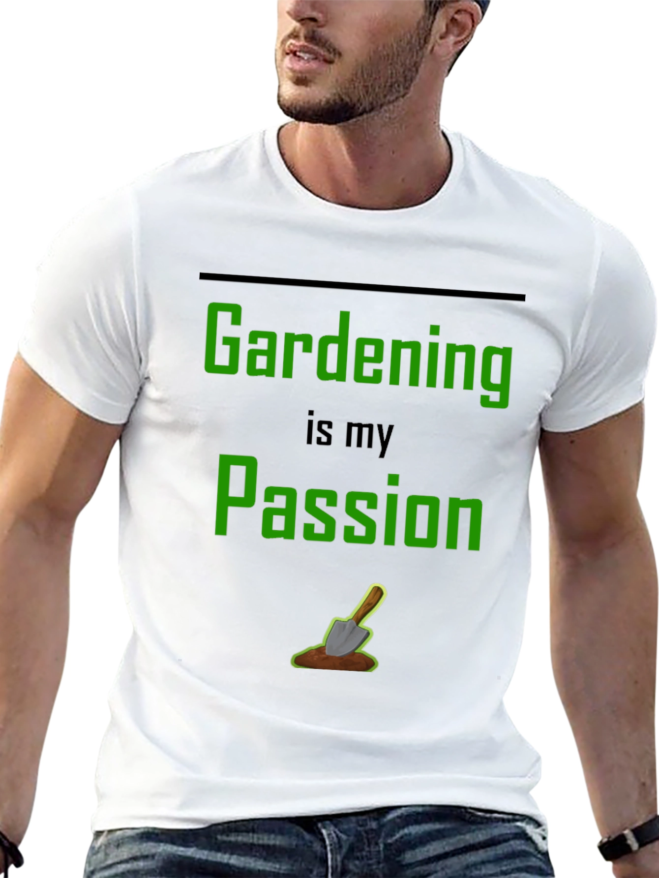 Gardening Passion T-Shirt - Black Graphic Tee