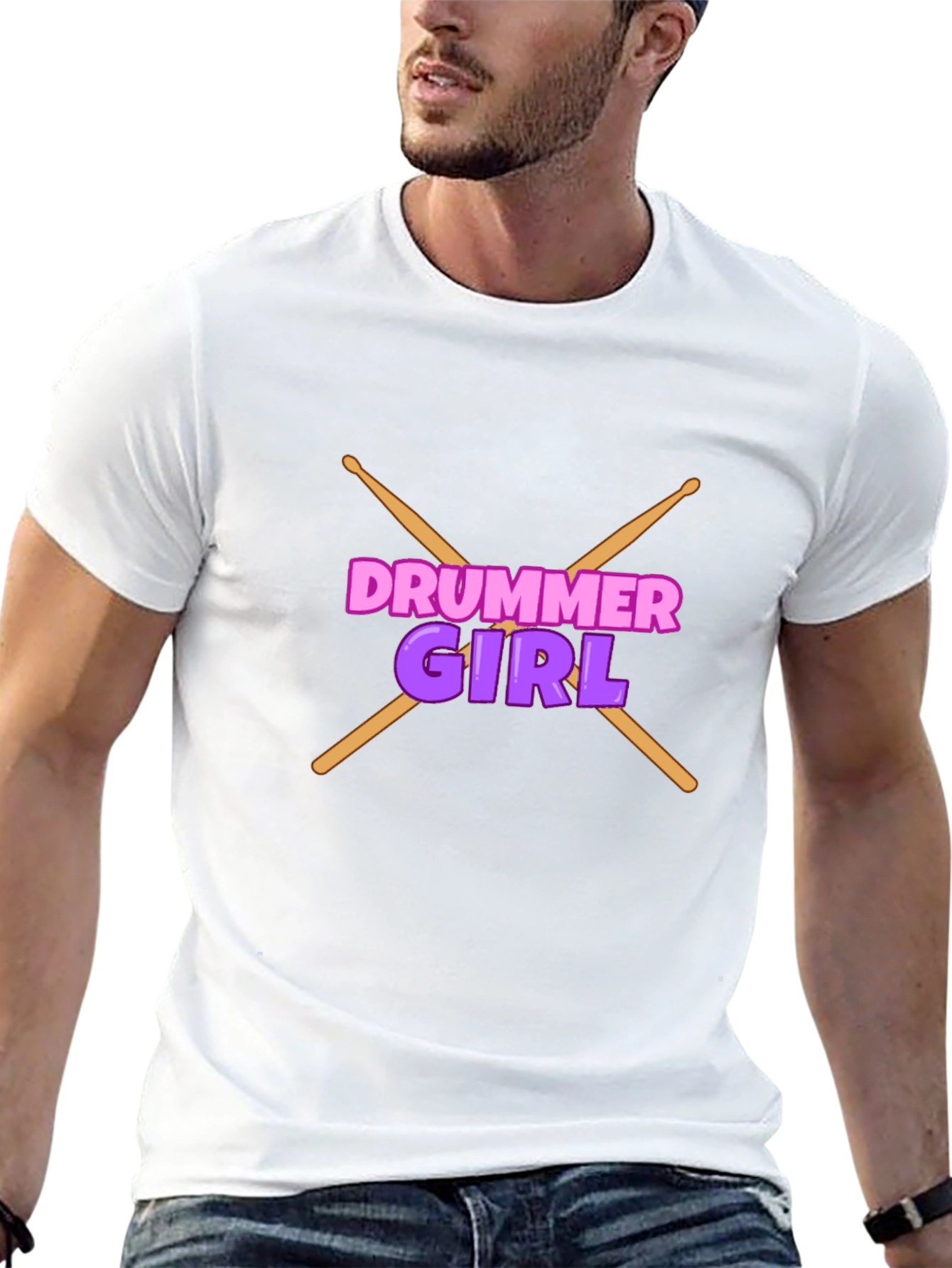 Drummer Girl T-Shirt - Rock Star Tee