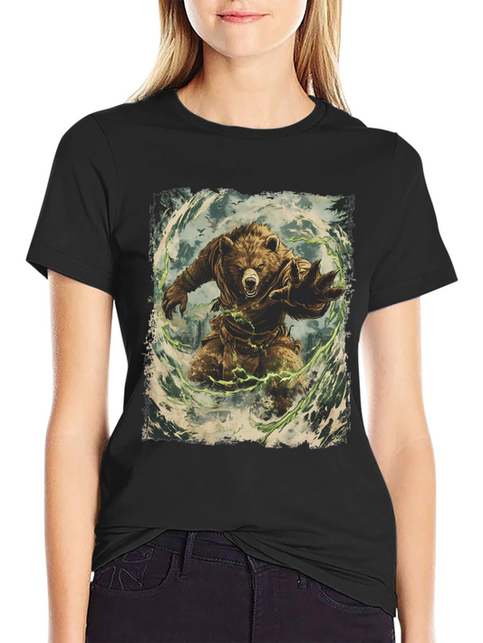 Bear Warrior Graphic T-Shirt