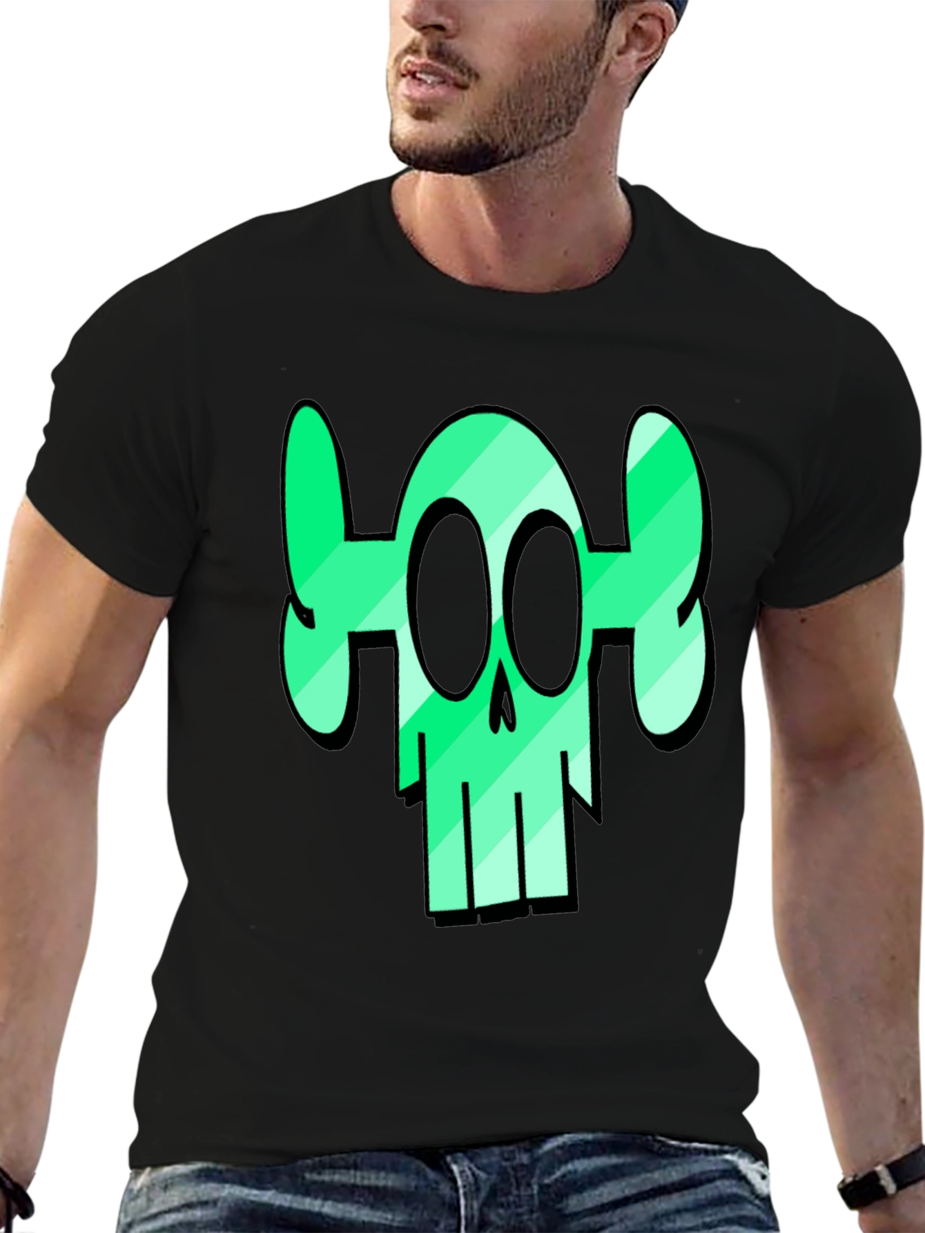 Skull Graphic Tee - Edgy & Stylish Mens T-Shirt
