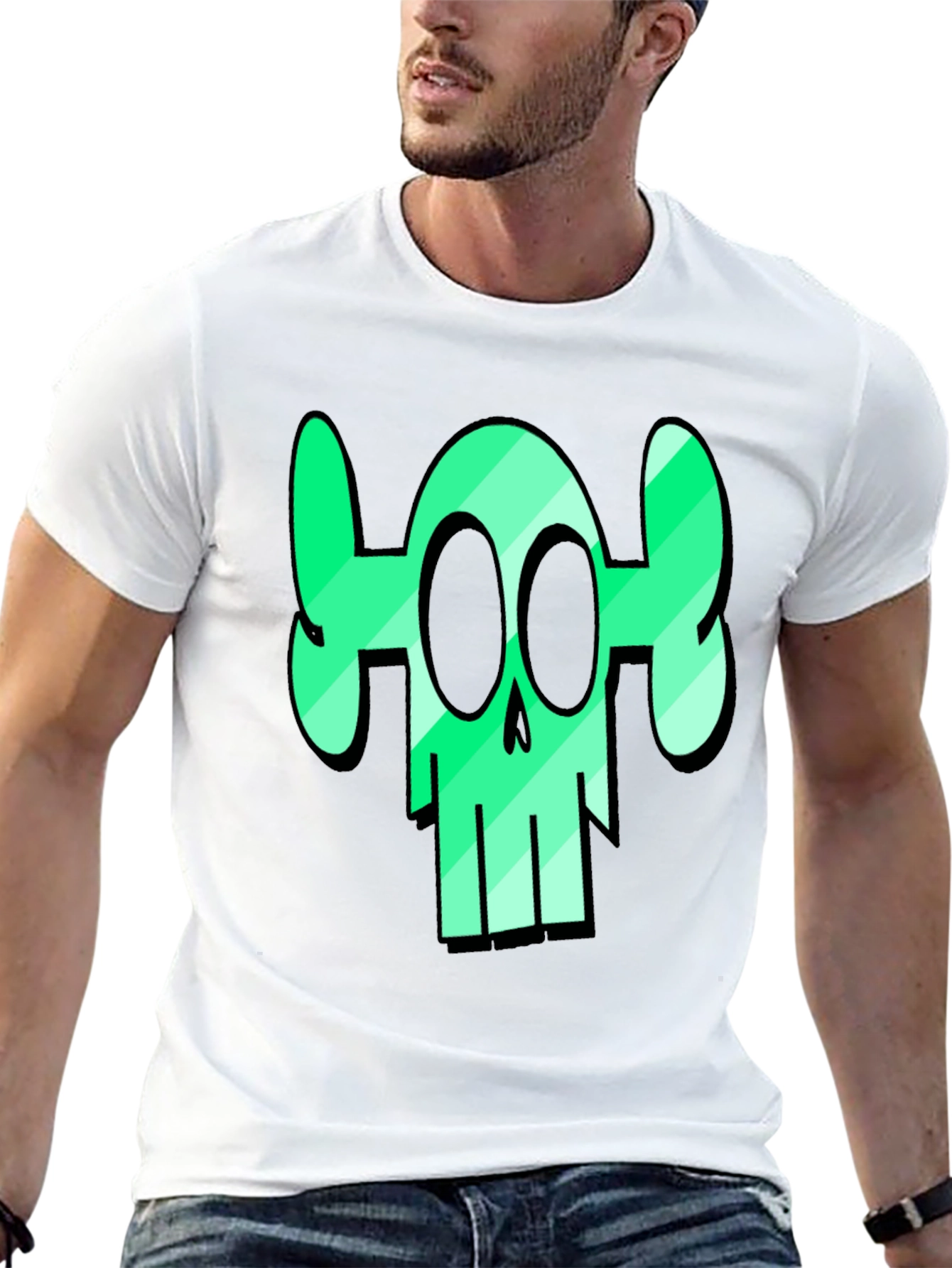 Skull Graphic Tee - Edgy & Stylish Mens T-Shirt