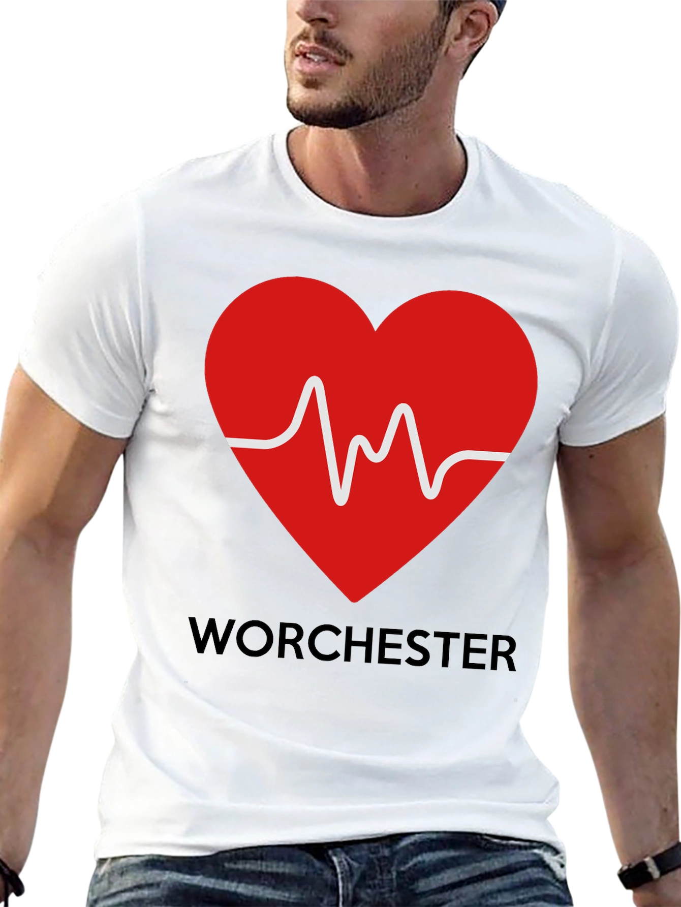 Worcester Heartbeat T-Shirt - City Pride Tee