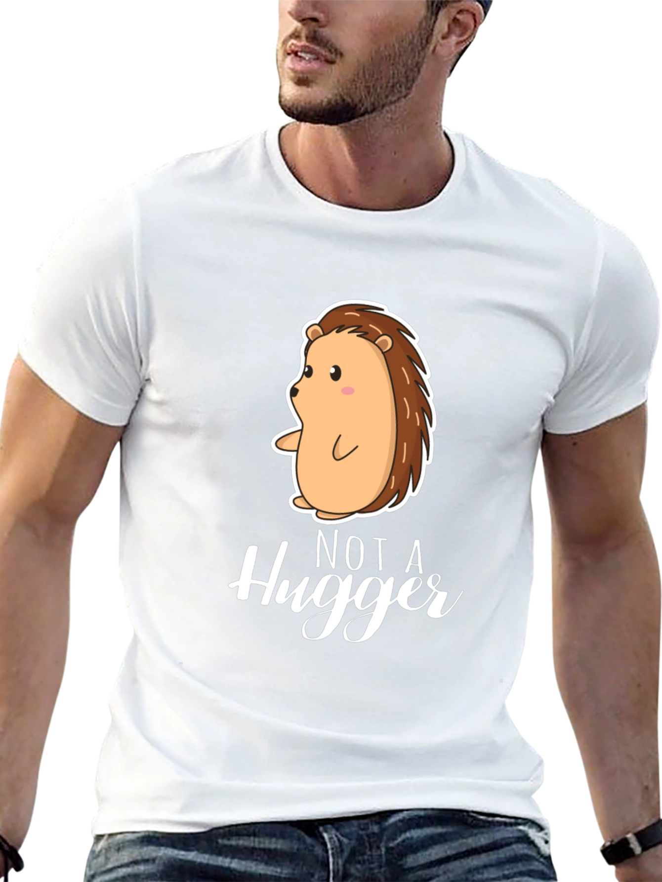 Not A Hugger Hedgehog Graphic Tee