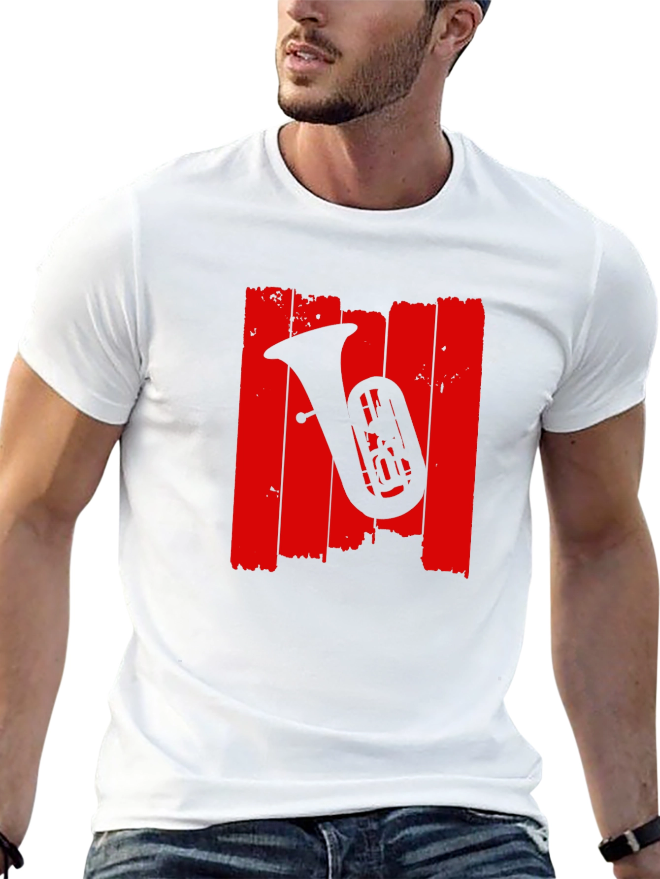 Tuba Graphic Tee - Music Lovers Black T-Shirt