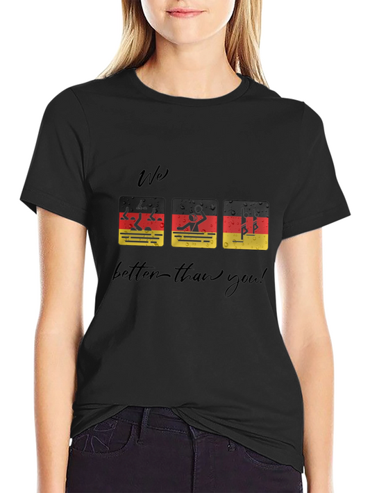 Funny German Flag Swimmer T-Shirt