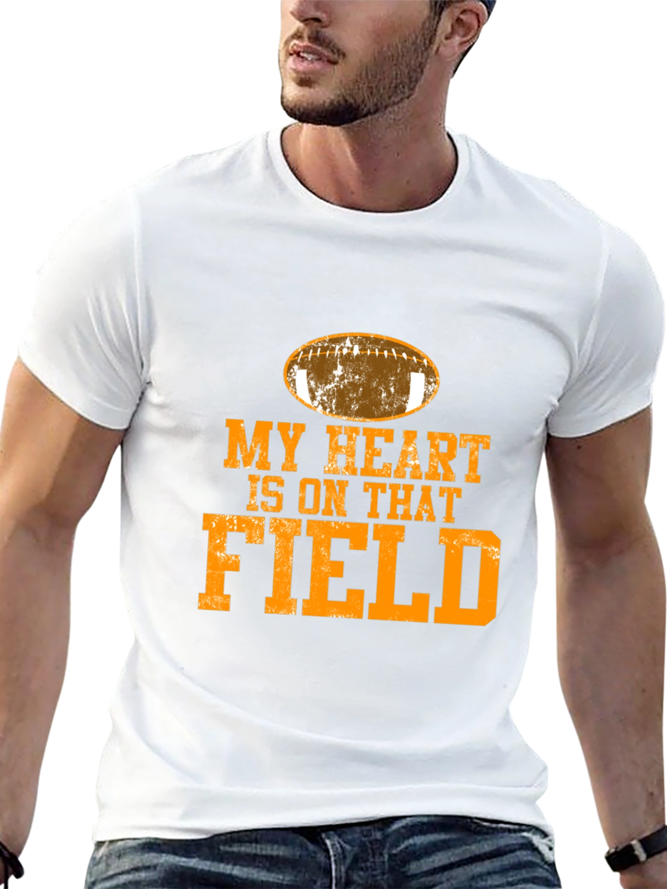 My Heart is On That Field Football T-Shirt