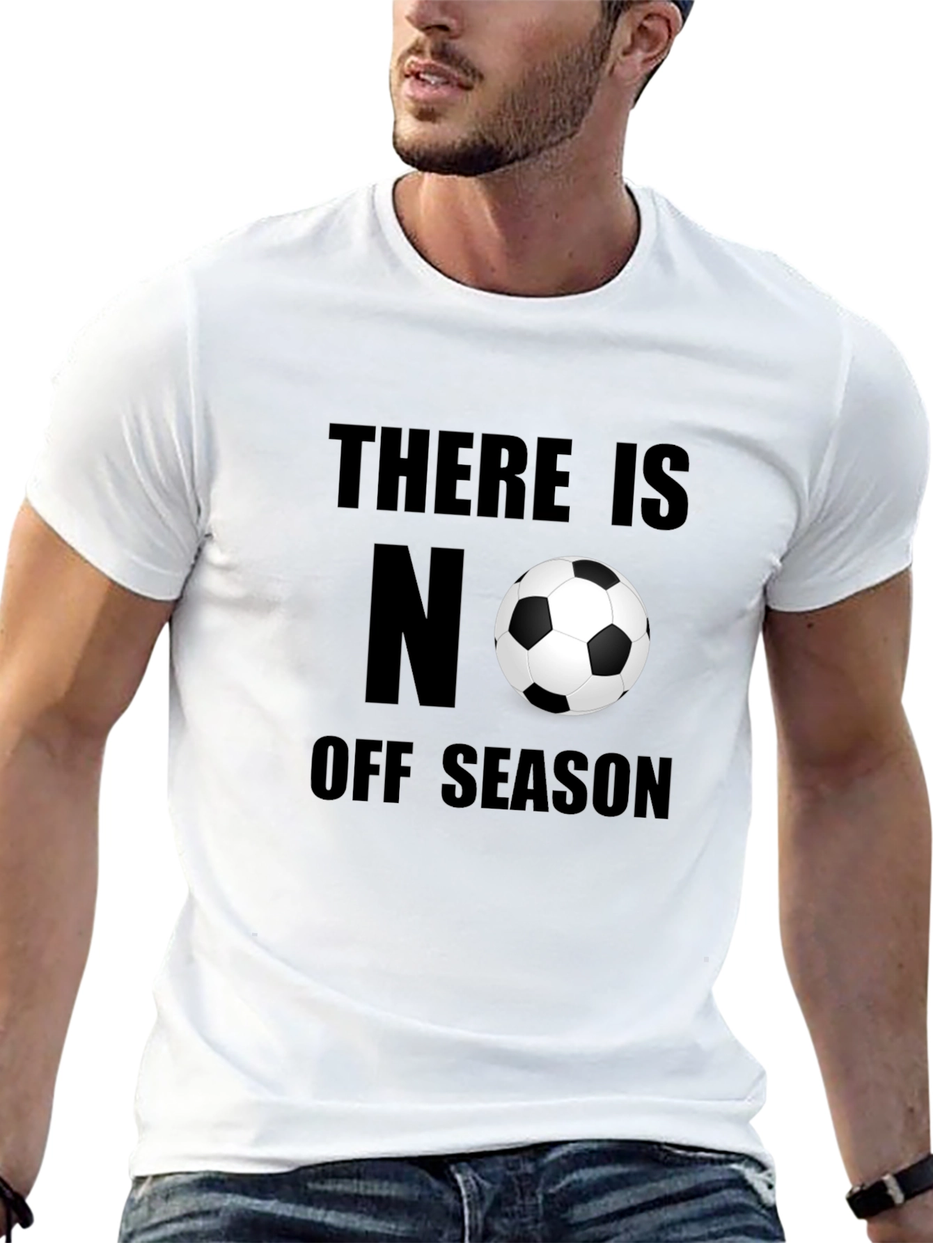 Soccer T-Shirt: No Off Season Black Tee