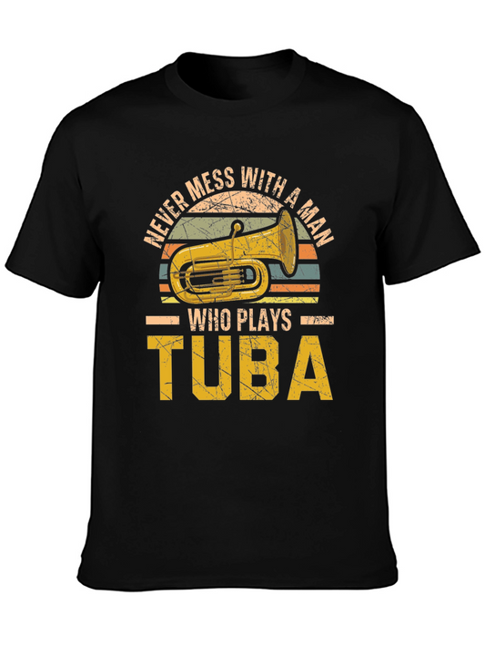 Tuba Player Graphic Tee - Musician T-Shirt
