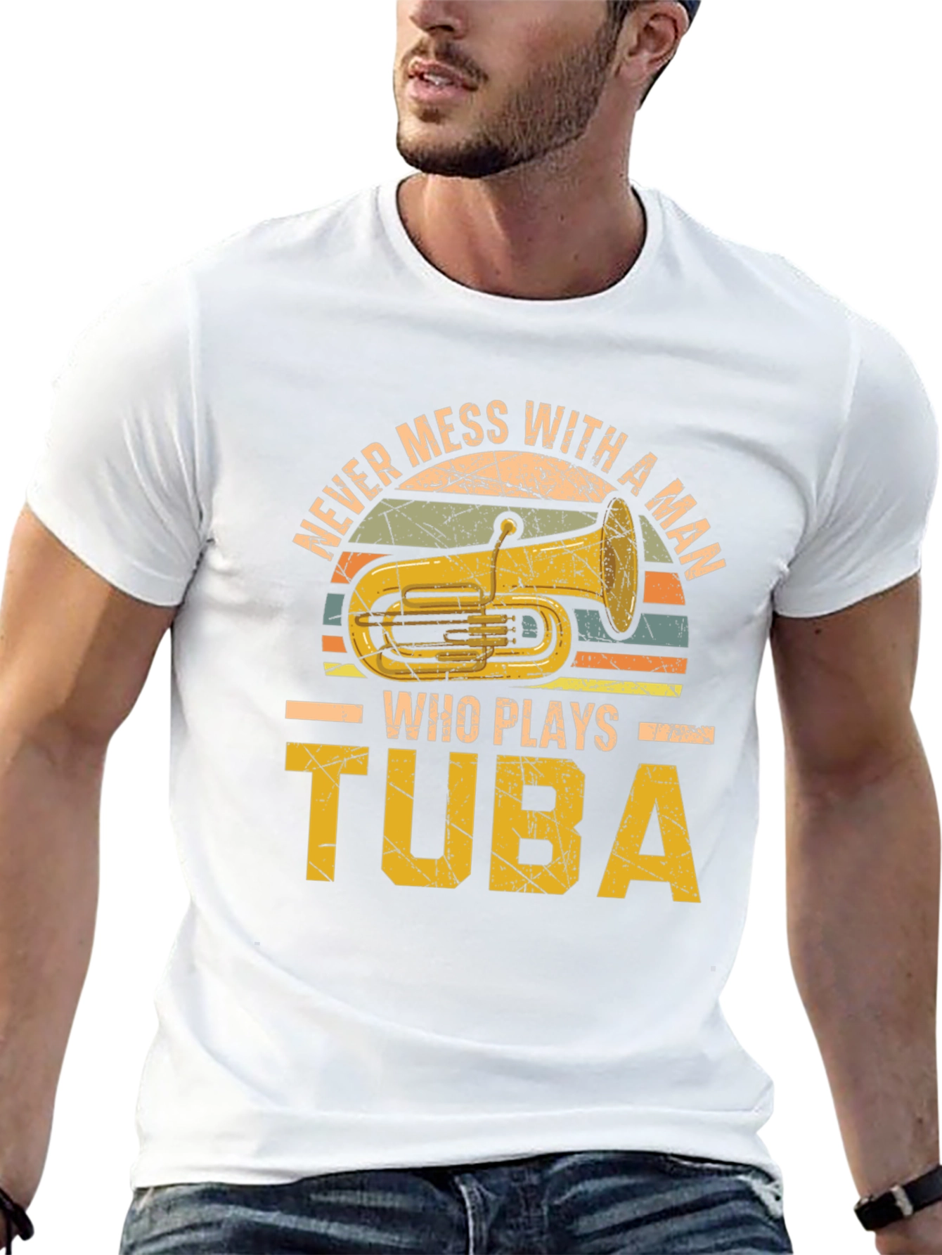 Tuba Player Graphic Tee - Musician T-Shirt