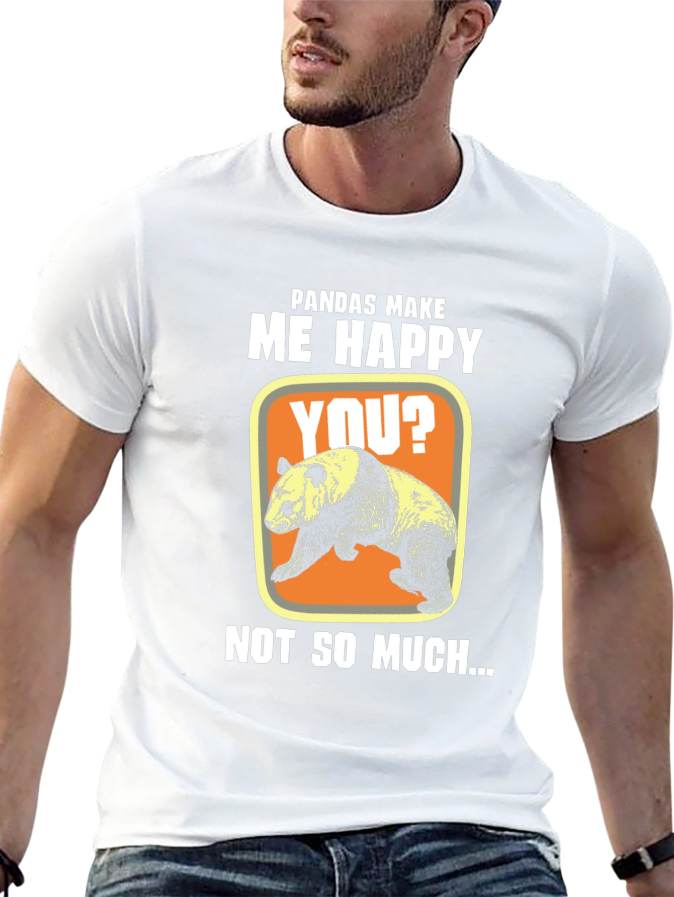 Pandas Make Me Happy T-Shirt Funny Panda Tee