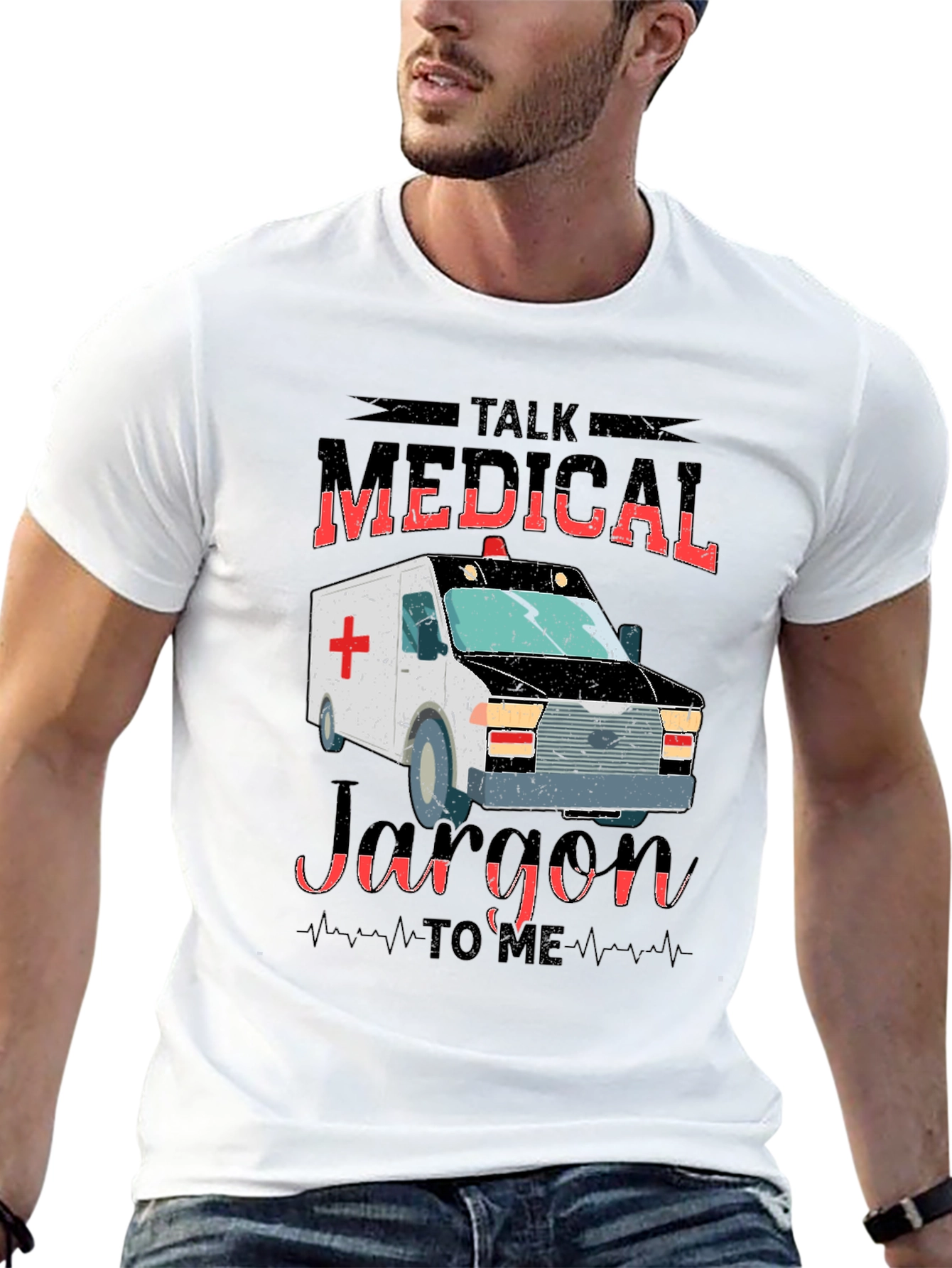 Medical Jargon Ambulance Graphic T-Shirt