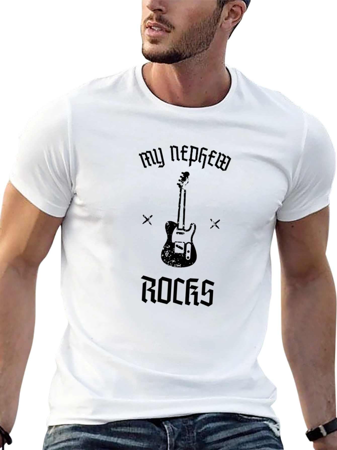 My Nephew Rocks Guitar T-Shirt