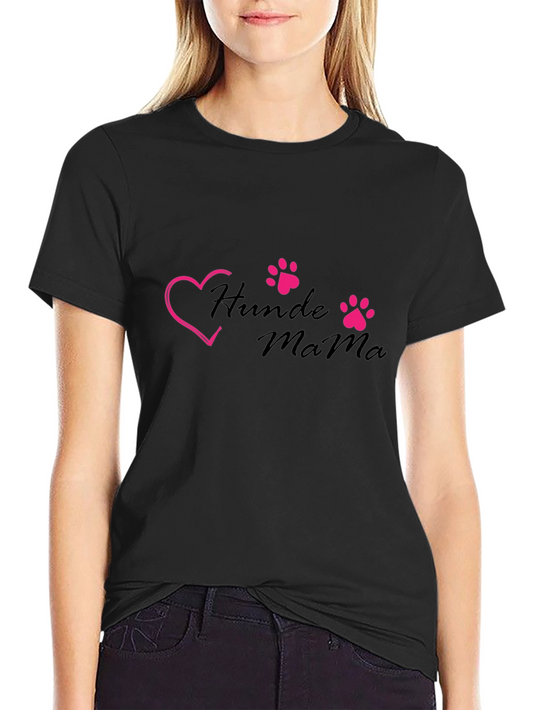 Hunde Mama Black T-Shirt - Dog Mom Pride