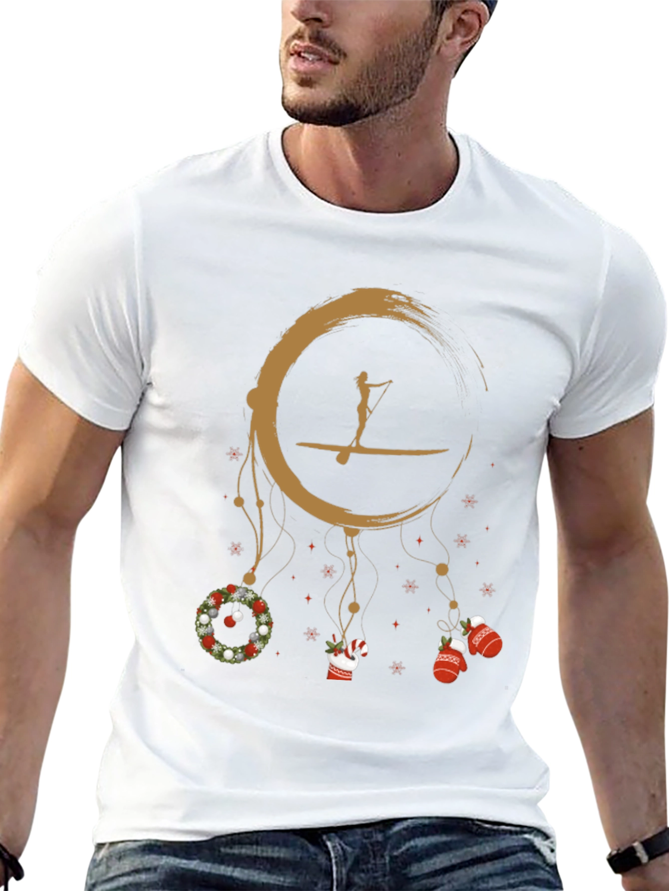 Paddleboard Christmas Dream Catcher T-Shirt