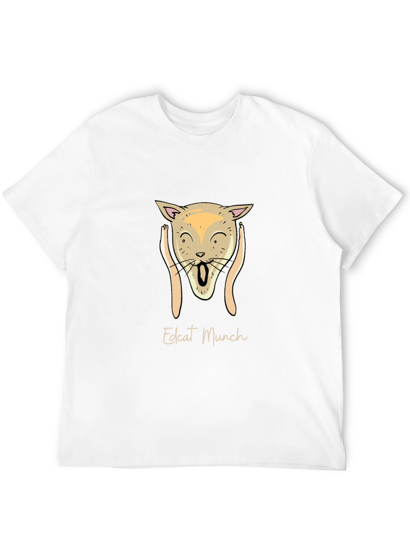 Edcat Munch T-Shirt - Unique Artistic Tee