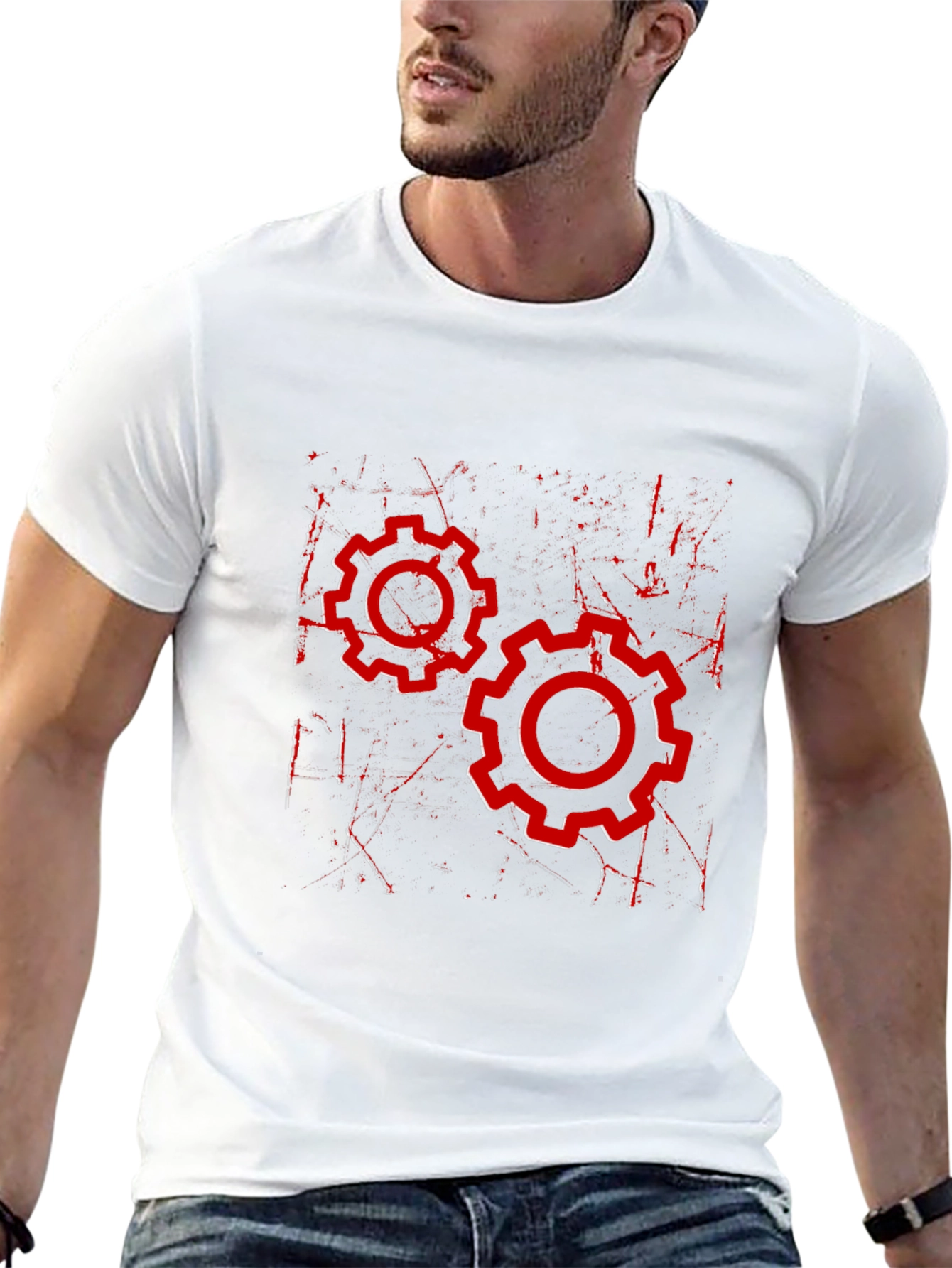Gear Graphic Black T-Shirt
