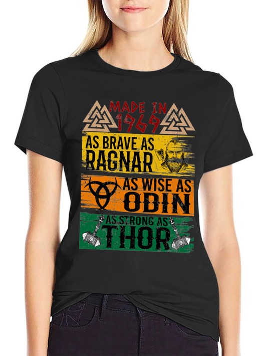 Made in 1969 Viking T-Shirt Ragnar Odin Thor Tee
