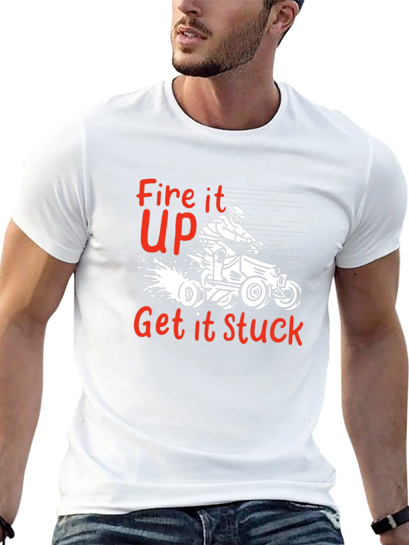 Fire it Up T-Shirt | Off-Road ATV Design